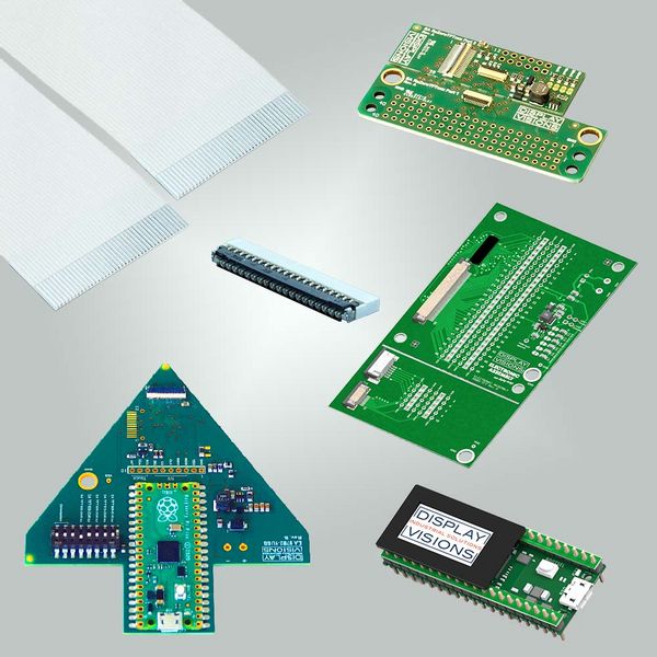 Adapterboard für TFT / IPS Displays, Interface auch für Touch