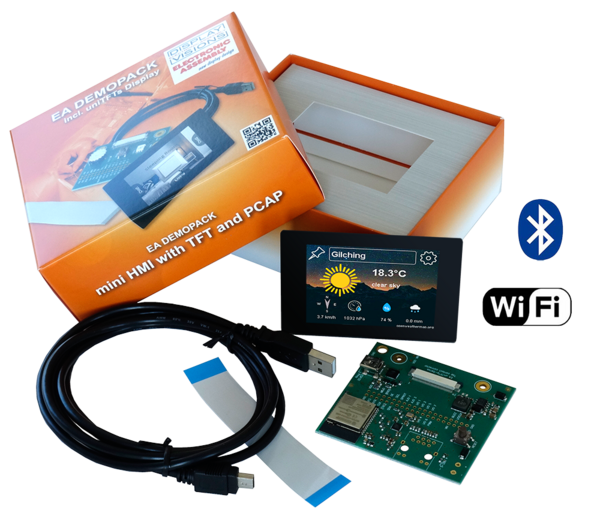 TFT-Display mit WLAN und Bluetooth Interface: Demopack