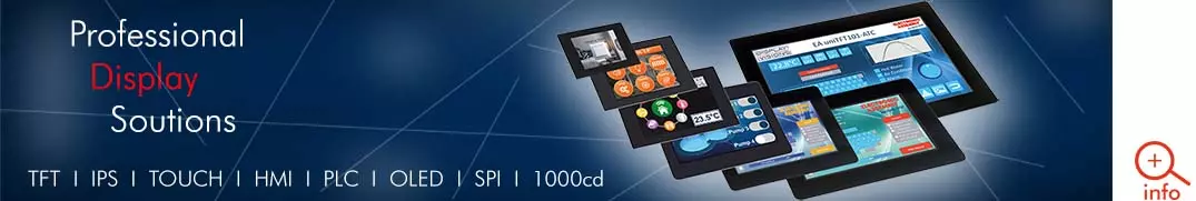 Link zum Webshop: IPS- und TFT-Displays, intelligente HMI mit Modbus- oder SPI-, I²C- und USB-Schnittstelle