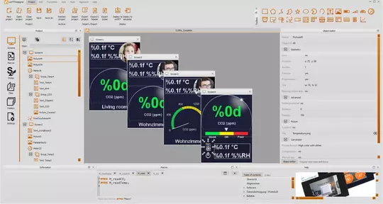 Bedieneinheit HMI mit PCAP Touchpanel
