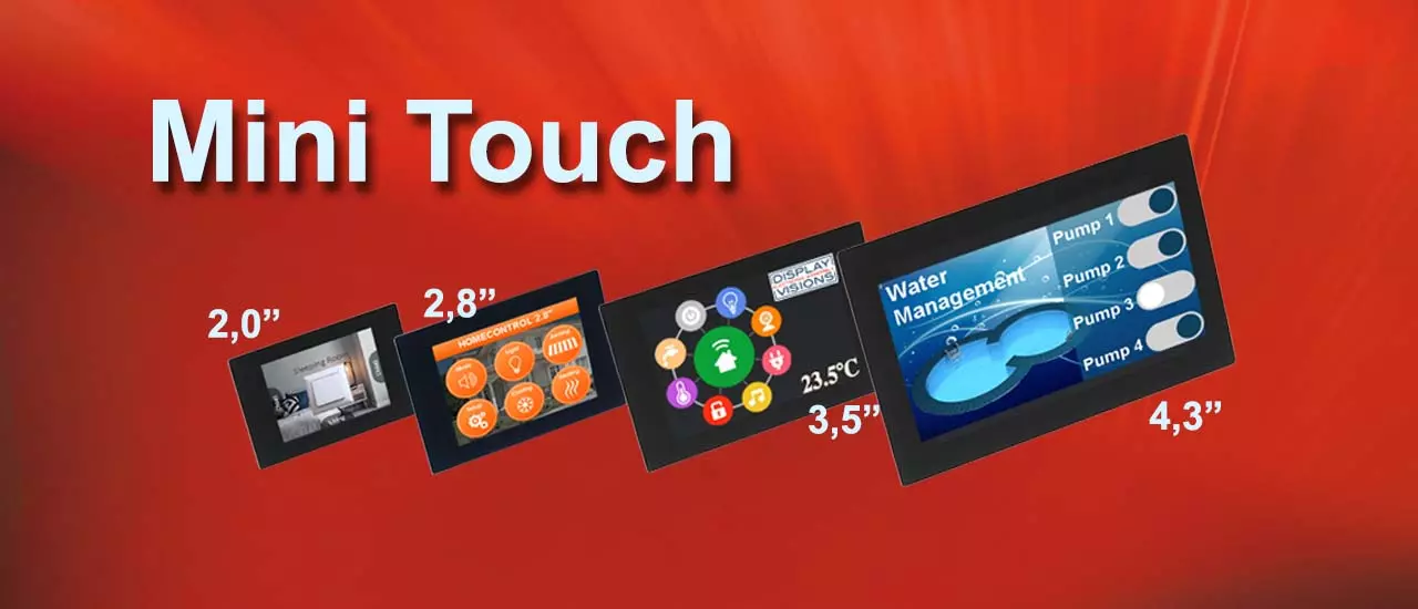 miniDisplays einfach kaufen mit oder ohne Intelligenz und Touchpanel miniDisplays einfach kaufen mit oder ohne Intelligenz und Touchpanel