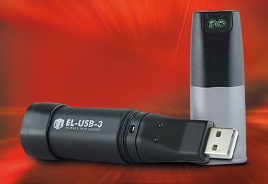 Datenlogger misst elektrische Spannung