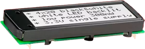 Text- und Grafikmodul ohne Schrauben montieren;hochwertige Displays mit Pins