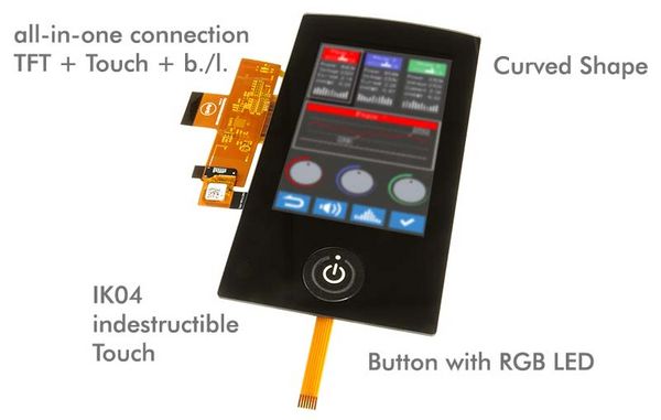 Individuell kundenspezifisch auf Ihr Wünsche angepasste Displays mit Touch